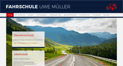 Desktop Screenshot of fahrschule-uwe-mueller.de