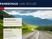 Tablet Screenshot of fahrschule-uwe-mueller.de